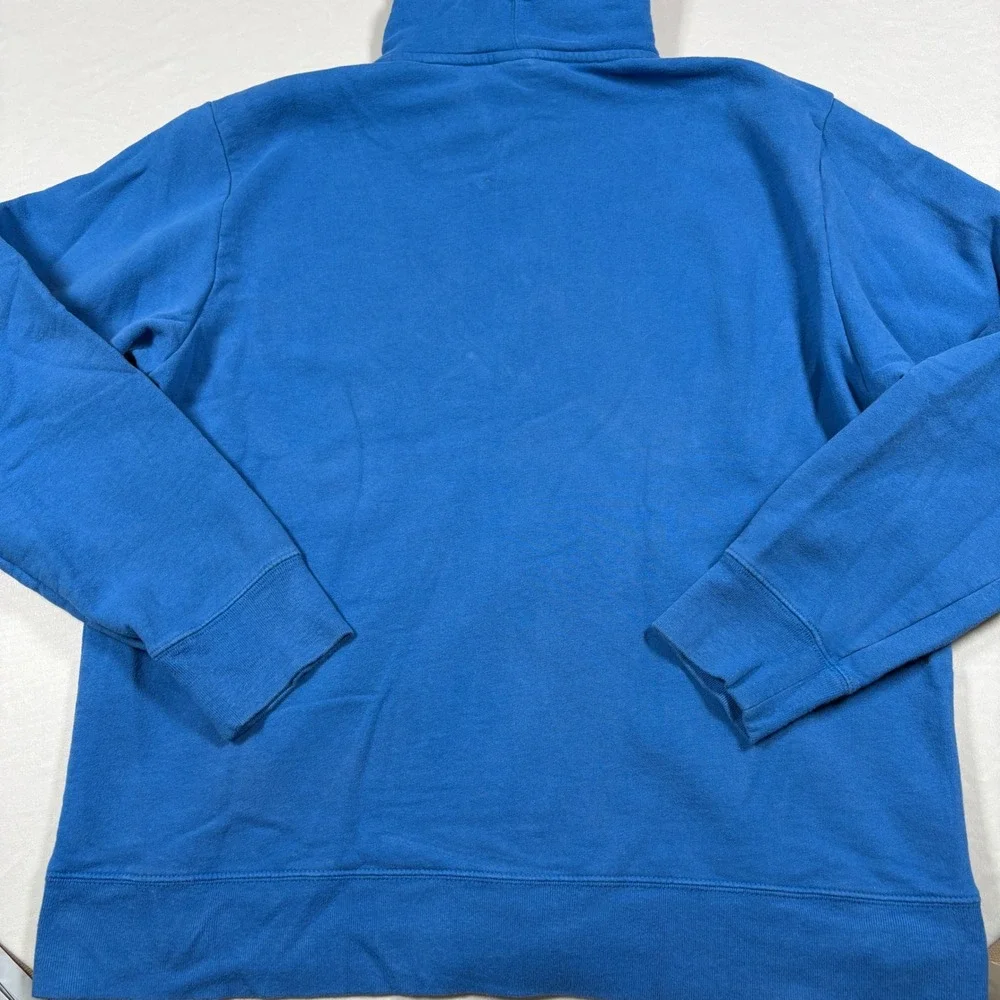 The North Face Full-Zip Hoodie Mens XL TB5Q ABAA Blue Embroidered Logo EUC